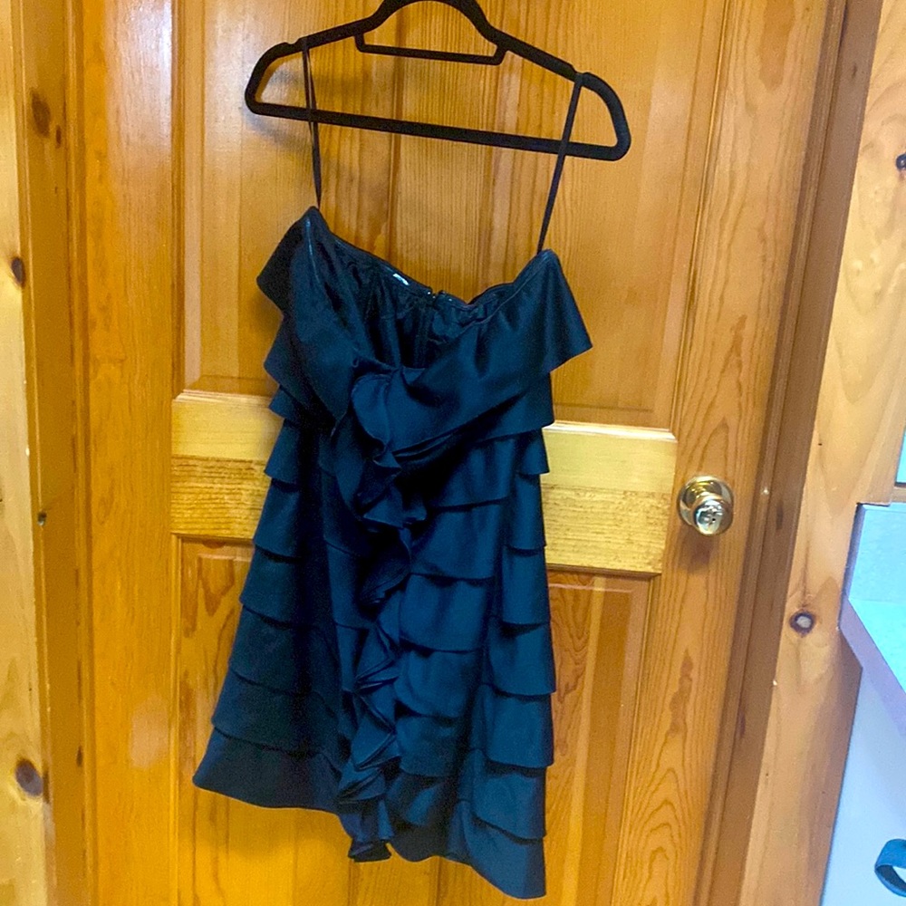 Strapless black mini dress from Limited